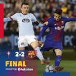 DOWNLOAD VIDEO: Celta Vigo vs Barcelona 2-2 – Highlights & Goals