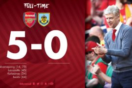 VIDEO: Arsenal vs Burnley 5-0 – Highlights & Goals