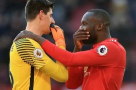 Courtois Warns Lukaku Ahead Of FA Cup Final Clash Against Chelsea