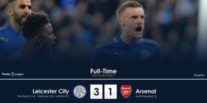 VIDEO: Leicester City vs Arsenal 3-1 – Highlights & Goals