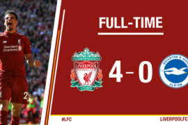 VIDEO: Liverpool vs Brighton 4-0 – Highlights & Goals