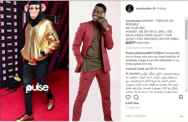 Nigerian Celebrity Who Disguised Himself In Monkey Costume To Headies Revealed (Photos)
