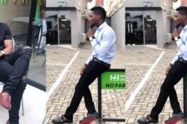#BBNaija: Tobi Pays A Visit To His Former Office….Where The Journey Started