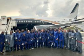 PHOTOS: Senegalese Players Come For Super Eagles In Russia With Their Native Attires