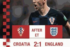 VIDEO: Croatia 2 vs 1 England (2018 World Cup) – Highlights & Goals
