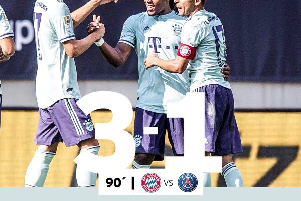 VIDEO: Bayern Munich 3 vs 1 Paris Saint Germain [Champions Cup] - Highlights & Goals