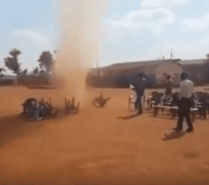 VIDEO: Everybody In Total Shock As Spiritual WHIRLWIND Blew Away Everything During A Crusade