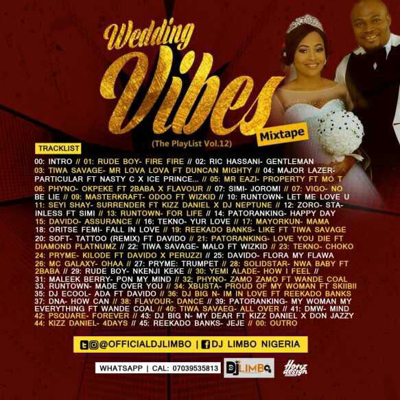 DJ Limbo Nigeria – Wedding Vibez Mixtape (The Playlist Vol.12)