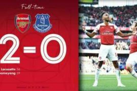 VIDEO: Arsenal 2 vs 0 Everton (Premier League) – Highlights & Goals