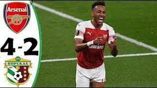 Arsenal 4 vs 2 Vorskla (Europa League) - Highlights & Goals