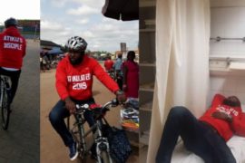Man Who Rode Bicycle From Owerri To Abuja For Atiku Rushed To The Hospital