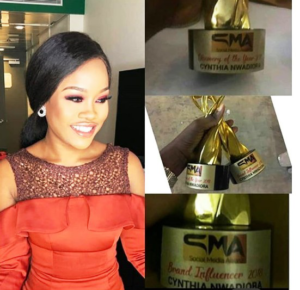 BBNaija’s Cee-C Bags Double Awards At The Social Media Awards