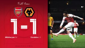 Video: Arsenal 1 vs 1 Wolves (Premier League) – Highlights & Goals