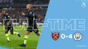 Video: West Ham 0 vs 4 Manchester City (Premier League) – Highlights & Goals