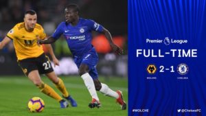 Video: Wolverhampton W. 2 vs 1 Chelsea (Premier League) Highlights & Goals