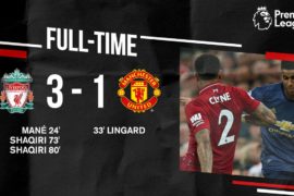 Video: Liverpool 3 vs 1 Manchester United (Premier League) Highlights & Goals