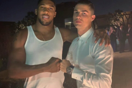 Anthony Joshua Hangs Out With Cristiano Ronaldo In Dubai