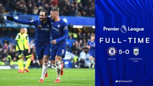 Chelsea vs Huddersfield 5-0 - Highlights & Goals