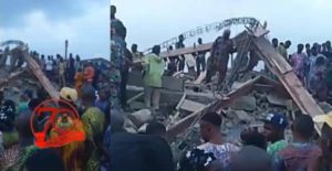 2-storey Building Collapses In Ibadan, Many Trapped Inside (Video)