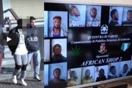 10 Nigerians Busted In Italy By Police For Drug Business (Video)