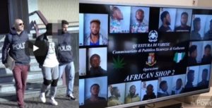 10 Nigerians Busted In Italy By Police For Drug Business (Video)