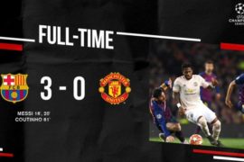 Barcelona vs Manchester United 3-0 (Agg 4-0) – Highlights (Download Video)