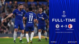 Chelsea vs Slavia Prague 4-3 (Agg 5-3) - Highlights