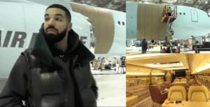 Drake Acquires New Private Plane Named Air Drake (Video)