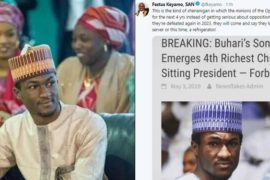 Forbes Names Yusuf Buhari As 4th Richest Child Of Sitting President, Nigerians React