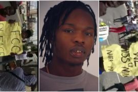 “Free Naira Marley” – Youths Protest The Release Of Naira Marley (Video)