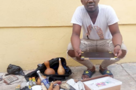 EFCC Arrests Yahoo Boys With Charms In Ilorin (Photos)