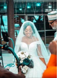 Cee-C As A Bride On Set Looks Gorgeous (Photos)