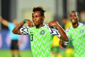 Super Eagles winger, Samuel Chukwueze, has said he is excited about winning the Man of the Match Award, after scoring in their 2-1 win over South Africa on Wednesday. Chukwueze netted the first goal of the game in the 27th minute, after being set up by Alex Iwobi. After then, the Villarreal star continued to torment the Bafana Bafana backline and almost set up more goals for Gernot Rohr’s side. His impressive display was enough, to see him win the MOTM prize. “It’s my first tournament with the senior side and it feels good to earn a win for my team by scoring. “It’s more special to get the MotM trophy,” he said after he was presented with the award. Nigeria will now play the winner of the Cote DÍvoire vs Algeria quarter-final match which comes up on Thursday.