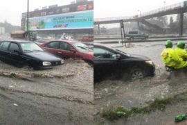 Flood Takes Over Ikorodu Road, Lagos (Photos)