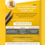 Tolu Akande Sadipe Scholarship Essay Competition... Apply Now