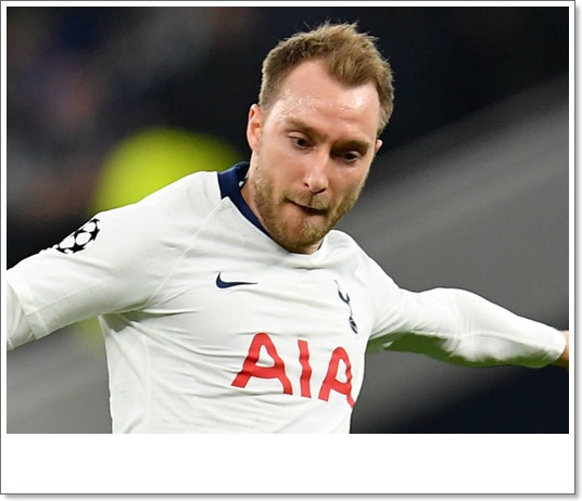 Manchester United Close To Eriksen Deal Worth £50million