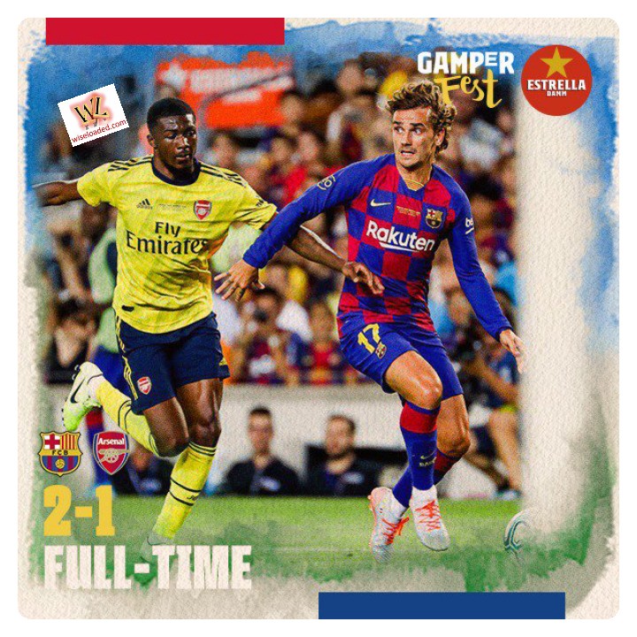 Barcelona vs Arsenal 2-1 Highlights