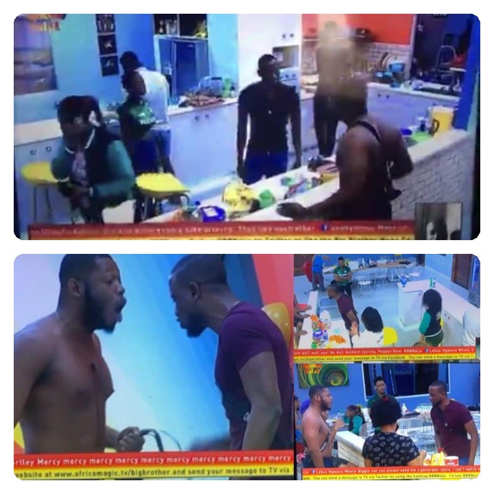 #BBNaija : Omashola, Esther & Frodd Fight Over Egg (Video)