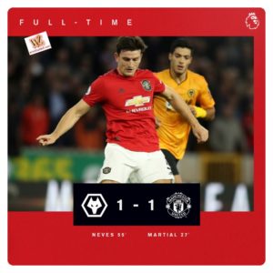 Wolves vs Manchester United 1-1 Highlights