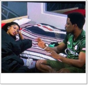 #BBNaija: Tacha Caught Showing Seyi Her Chest (Video)