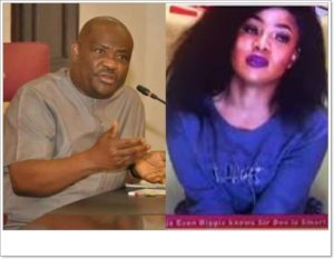 #BBNaija: Gov. Wike Has This Message For Tacha