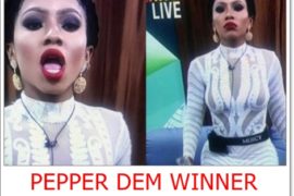 #BBNaija: Mercy Emerges Winner Of ‘Pepper Dem’ Edition (Video)