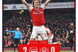 Arsenal vs Manchester United 2-0 Highlights (Download Video)