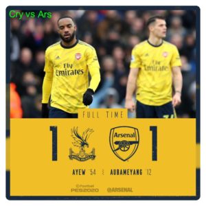 Crystal Palace vs Arsenal 1-1 Highlights