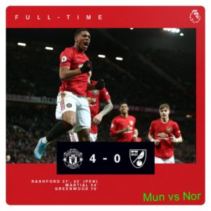 Manchester United vs Norwich 4-0 Highlights