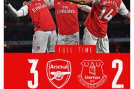 Arsenal vs Everton 3-2 Highlights (Download Video)