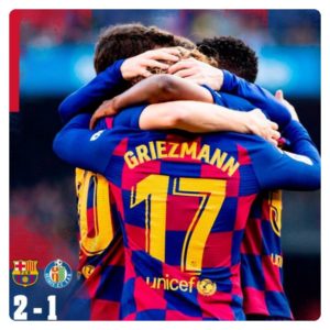 Download Football Video : Barcelona vs Getafe 2-1 Highlight