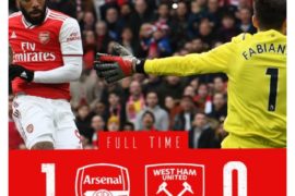 Arsenal vs West Ham 1-0 Highlights (Download Video)