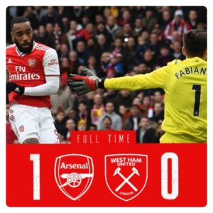 Arsenal vs West Ham 1-0 Highlights