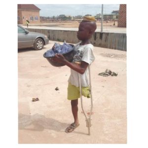 Disabled Pure Water Seller Boy Get Scholarship From Dr. Ifeanyi Odii 